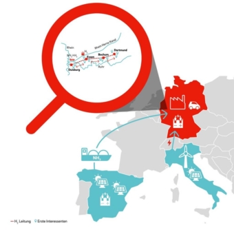 E.ON plant den Aufbau eines Wasserstoff-Netzes für das Ruhrgebiet