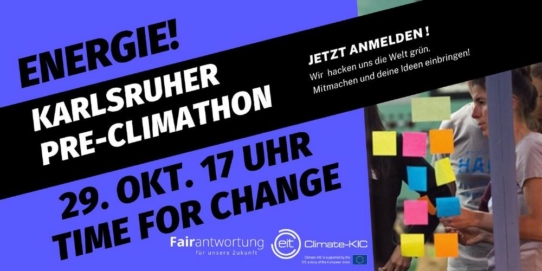 Energie! Karlsruhe Pre-Climathon 2021