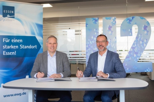 Kooperation von EWG und H2UB: Erster Wasserstoff-Innovations-Hub Europas fördert von Essen aus internationale Wasserstoff-Aktivitäten