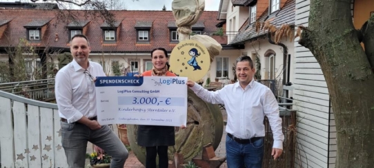 LogiPlus spendet an das Kinderhospiz Sterntaler