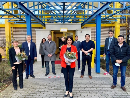 Wirtschaftsministerin Daniela Schmitt besucht Bio-Gram Diagnostics im TechnologieZentrum Ludwigshafen