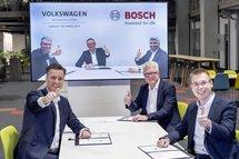 Volkswagen und Bosch wollen Fertigungsprozesse für Batteriezellen industrialisieren