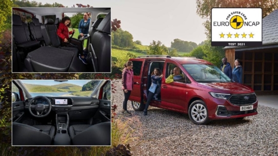 Neuer Ford Tourneo Connect erhält 5-Sterne-Bewertung von Euro NCAP -  fast zeitgleich zu seinem Produktionsstart