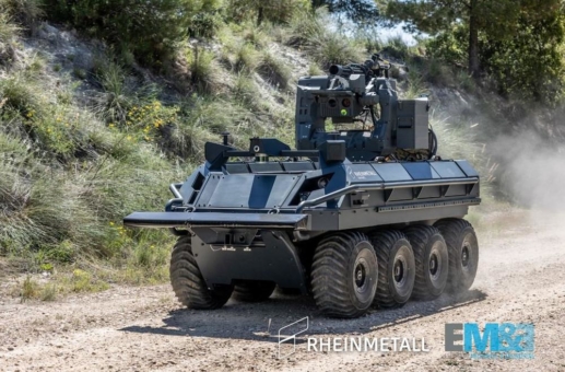 Rheinmetall und Escribano Mechanical & Engineering präsentieren zwei neue Module für das Robotikfahrzeug Mission Master SP