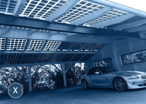 Xpert: Solarcarport System & Modular - Offener Stellplatz mit Solar - Parkplatz Überdachung mit Photovoltaik