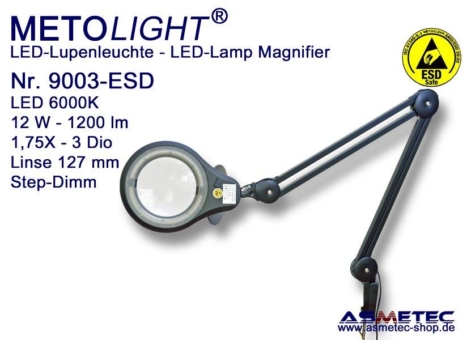 Hoch moderne und leicht anwendbare METOLIGHT ESD-Lupenleuchten