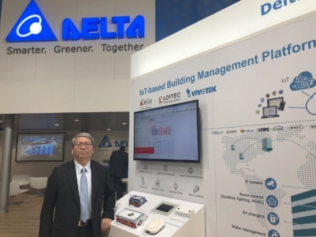 Delta zeigt auf der Hannover Messe 2018 intelligente Lösungen zur Energieeinsparung für nachhaltige Städte