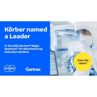 Körber im Gartner® Magic Quadrant™ for Manufacturing Execution Systems erneut als "Leader" klassifiziert