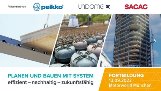 Fortbildung | PLANEN UND BAUEN MIT SYSTEM | Effizient - nachhaltig - zukunftsfähig (Seminar | München)