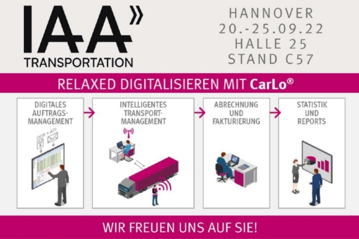 IAA Transportation Hannover 2022: Papier war gestern! Relaxed digitalisieren mit CarLo