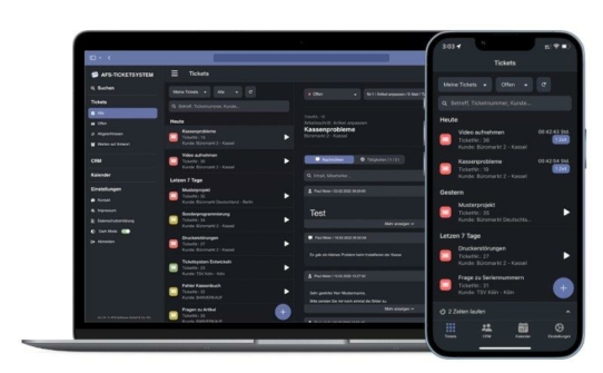 Mails, Tickets und Tätigkeiten erfassen mit AFS-Software