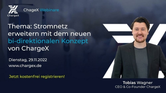 Stromnetz erweitern mit dem neuen bi-direktionalen Konzept von ChargeX (Webinar | Online)