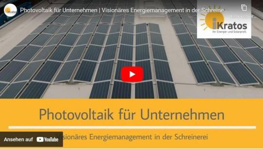 Photovoltaik für Unternehmen - Visionäres Energiemanagement bei Schreinerei Lange in Ebermannstadt