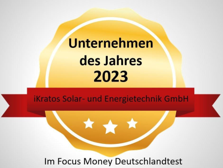 iKratos Photovoltaik und Wärmepumpe - Unternehmen des Jahres 2023