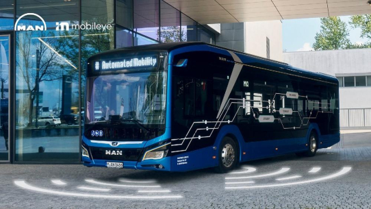 MAN Truck & Bus macht Stadtbusse mit Mobileye autonom