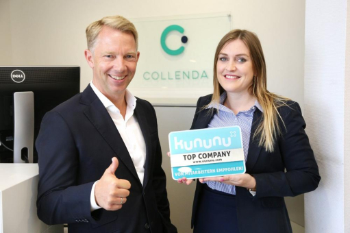 Kununu zeichnet Collenda als TOP COMPANY 2019 aus