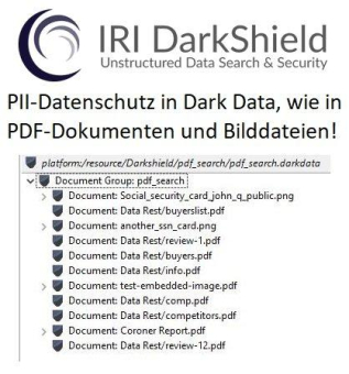 ❌ Datensicherheit von/in Dark Data ❌ Datenklassifizierung, Data Discovery + Datenmaskierung von sensiblen PII-Daten in PDF-Dokumenten + Bilddateien ❗