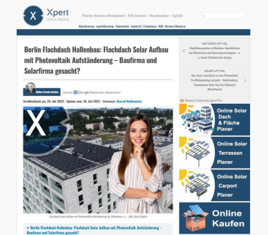 Berlin Flachdach Neubau & Sanierung: Flachdach Solar Aufbau mit Photovoltaik Aufständerung – Baufirma und Solarfirma gesucht?