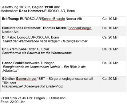 Wärmewende in der Region Neckar-Alb mit Erneuerbaren Energien