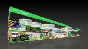 CO2-neutraler Messestand von Schneider Electric