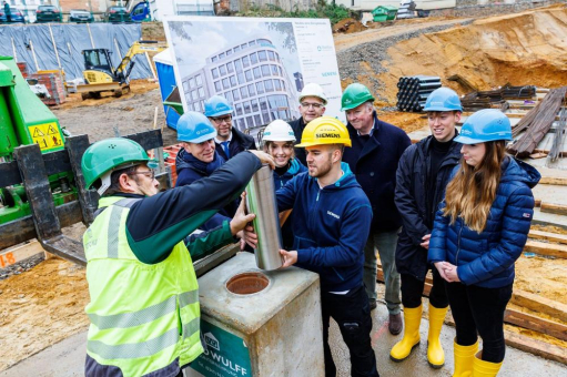 Grundsteinlegung für Siemens-Niederlassung in Leipzig