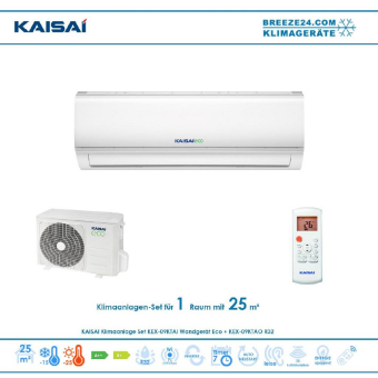 Klimaanlagen - Set von KAISAI für 1 Zimmer mit 25 m²