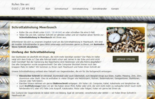 Fahrende Schrotthändler kaufen Schrott in Meerbusch