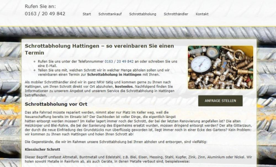 Schrottabholung Hattingen – Schrott abholen lassen leicht gemacht