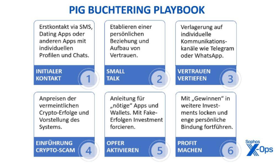 Fake-Romantik braucht es nicht mehr:  Kryptowährungsbetrüger bieten ihr Pig Butchering-Modell weltweit als Serviceleistung an