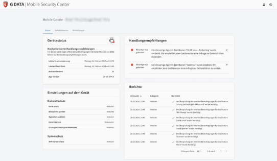 Neu: G DATA Mobile Security Android 28.0 mit verbesserter Anti-Diebstahl-Funktion