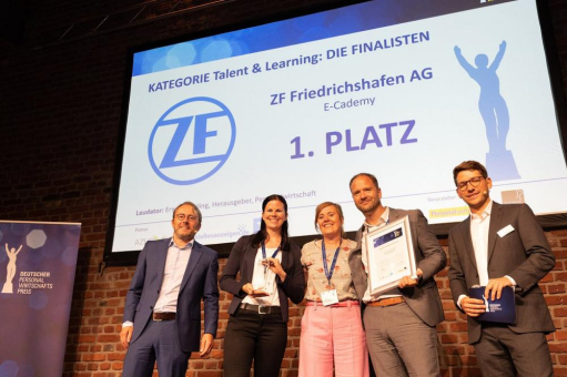 ZF erhält Preis für seine Qualifizierungsinitiative E-Cademy