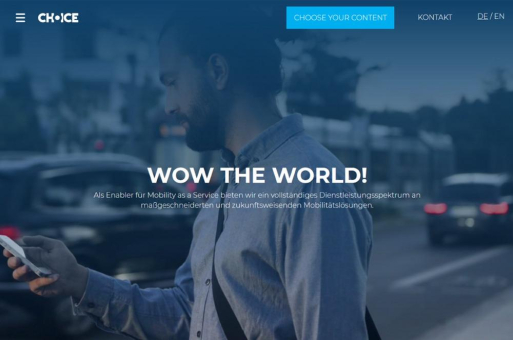 It’s YOUR Choice: Neue interaktive Homepage jetzt online