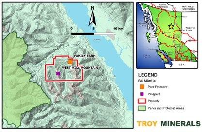 Troy Minerals erwirbt Konzessionsgebiet in British Columbia mit Seltenerdmetallpotenzial