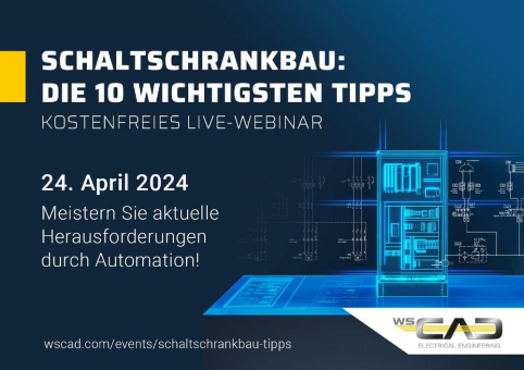 Webinar-Einladung: Im Schaltanlagenbau Zeit und Kosten sparen