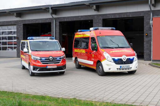 Renault Trucks im Einsatz: Master und Trafic für die Freiwillige Feuerwehr