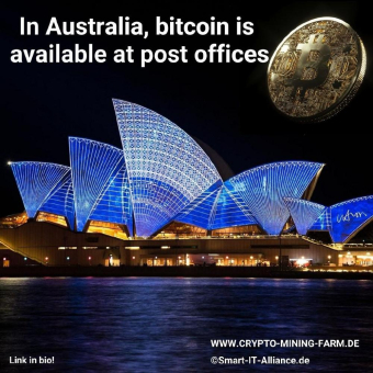 In Australien gibt es Bitcoin am Postschalter | In Australia bitcoin is available at post offices