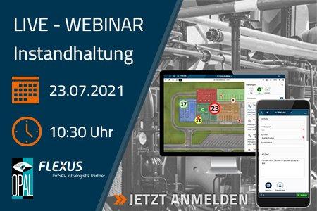 Live-Webinar: In 6 Schritten zur optimierten mobilen Instandhaltung mit SAP