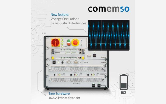 Darf es etwas mehr sein? comemso führt neues BCS Advanced Modul und Voltage Oscillation zur Fehlersimulation ein