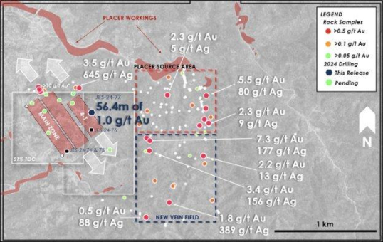 Colibri meldet Bohrergebnisse von 1,0 g/t Gold auf 56,4 m, einschließlich 9,2 m mit 5,3 g/t Gold aus dem Ziel 4-T auf dem Gold- und Silberprojekt Pilar in Sonora