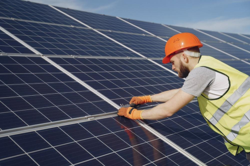 Die Photovoltaikanlage auf dem Kindergarten Dormitz