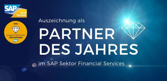 Zum zweiten Mal in Folge: Auszeichnung zum SAP „Partner des Jahres“ im Sektor Financial Services