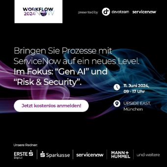 Top-Speaker und innovative Lösungen: Devoteam präsentiert "WorkflowNow 2024" mit Fokus auf KI und Cybersicherheit