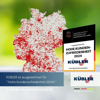 KÜBLER für „Hohe Kundenzufriedenheit“ ausgezeichnet