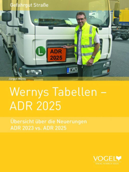 Neue Auflage: Wernys Tabellen – ADR 2025