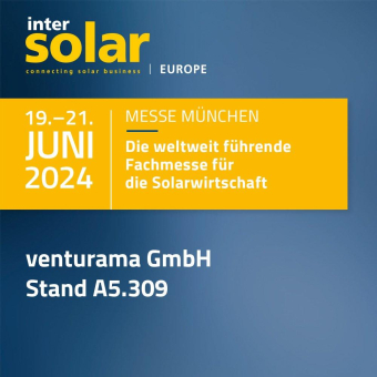 Besuchen Sie venturama Solar auf der Intersolar in München!