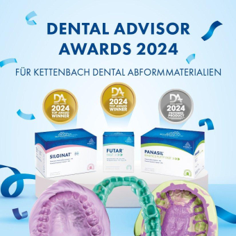 Überzeugend: Abformmaterialien von Kettenbach Dental international ausgezeichnet