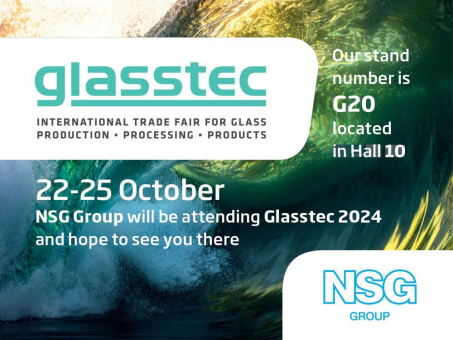 Die NSG Group stellt auf der Glasstec 2024 in Düsseldorf aus