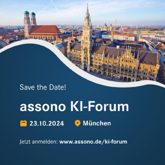 Das assono KI-Forum live in München: Chatbots mit KI für Unternehmen und Verwaltungen