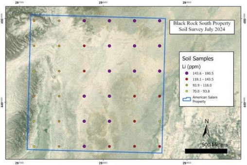 American Salars macht neue Lithiumentdeckung mit Gehalten von bis zu 180 ppm auf seinem Projekt Black Rock South in Nevada