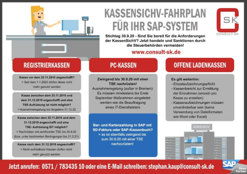 KassenSichV: Komfortable SAP-Lösung für Händler und Entsorger